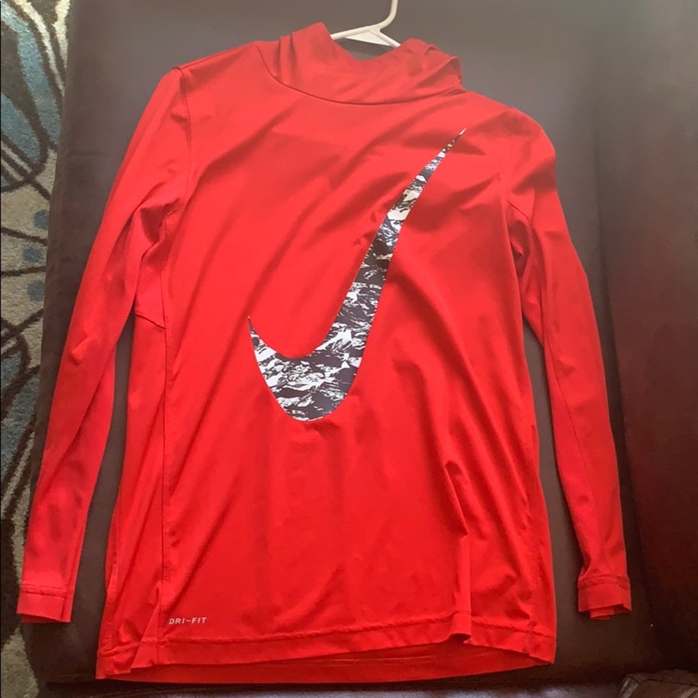 Red Nike Long Sleeve in a Youth XL